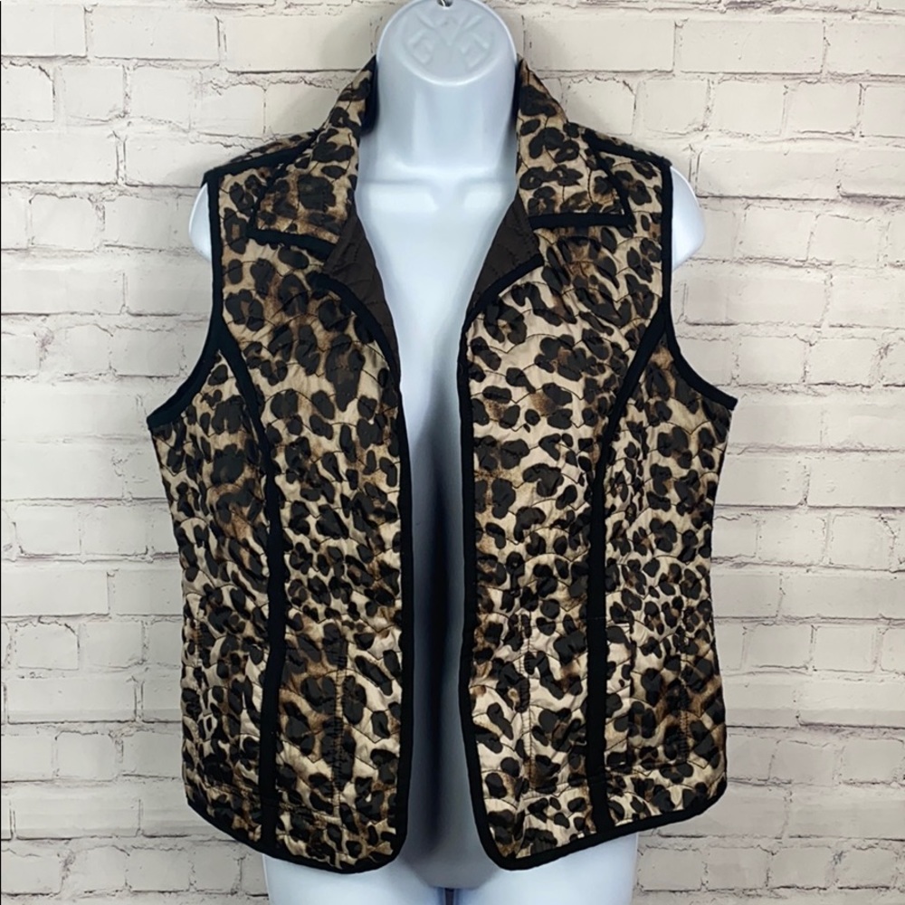 For Cynthia Animal Print Vest